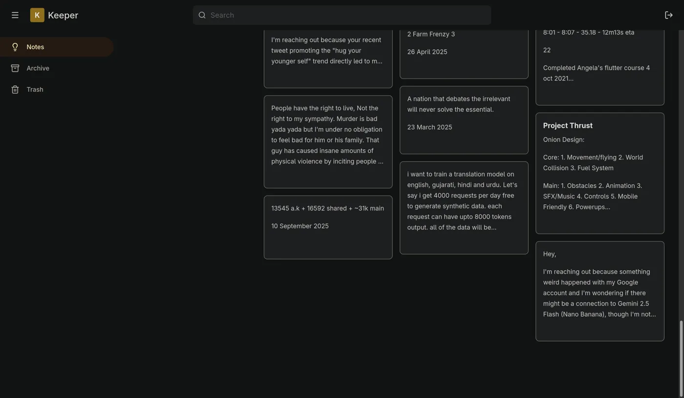 Keeper screenshot 1