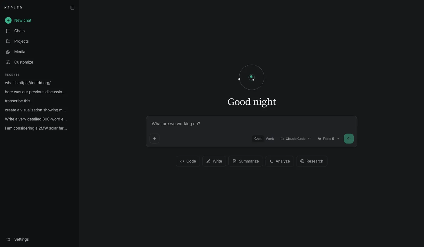 Kepler Chat screenshot 1